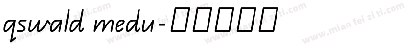qswald medu字体转换